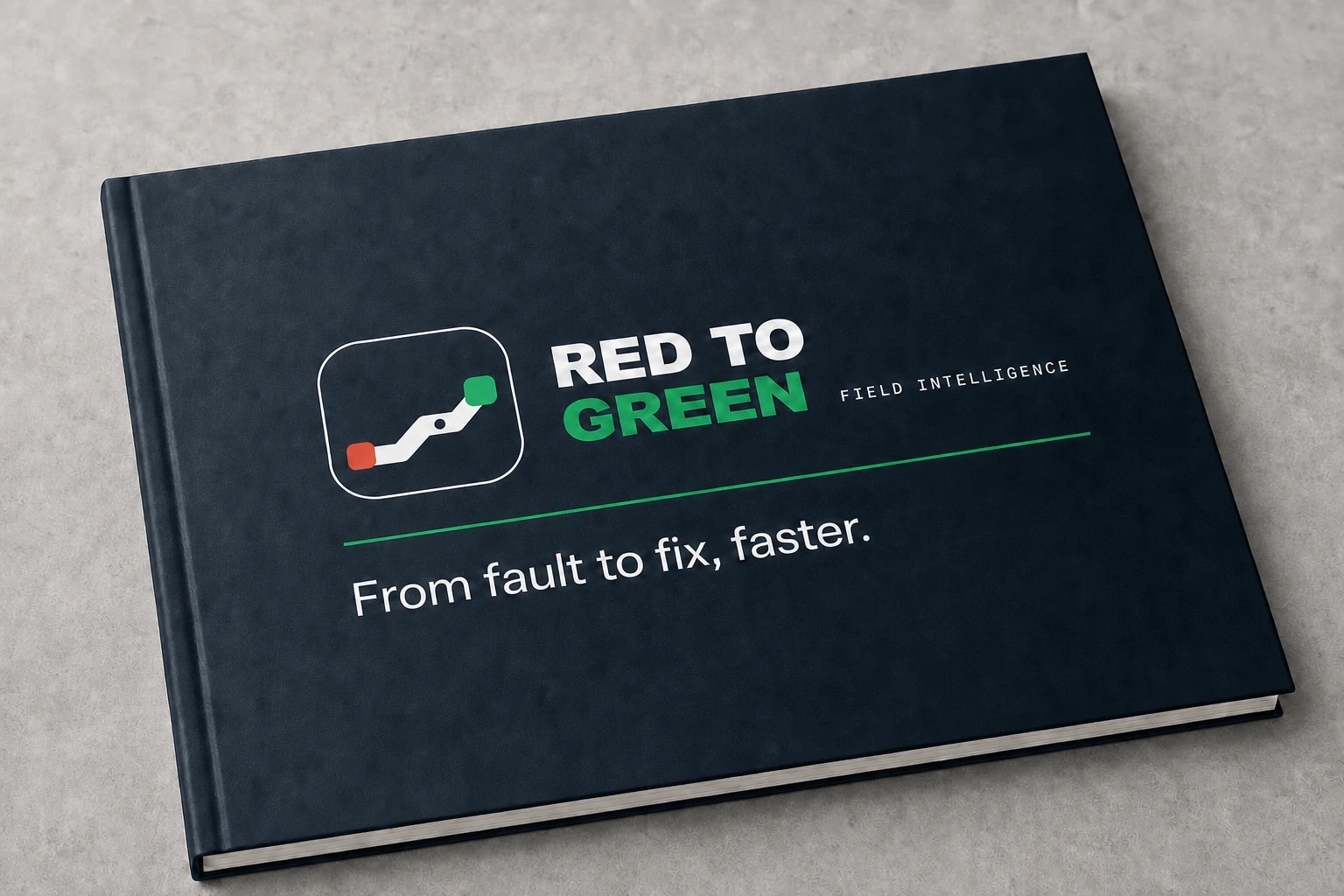 Red to Green Field Intelligence field manual displaying the Switchpoint logo and From fault to fix, faster tagline